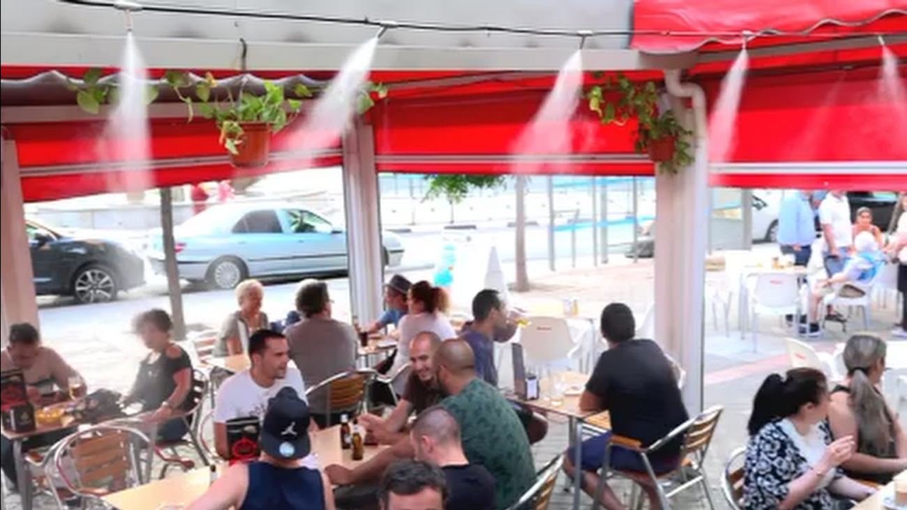 Nebulizadores para combatir el calor en Madrid