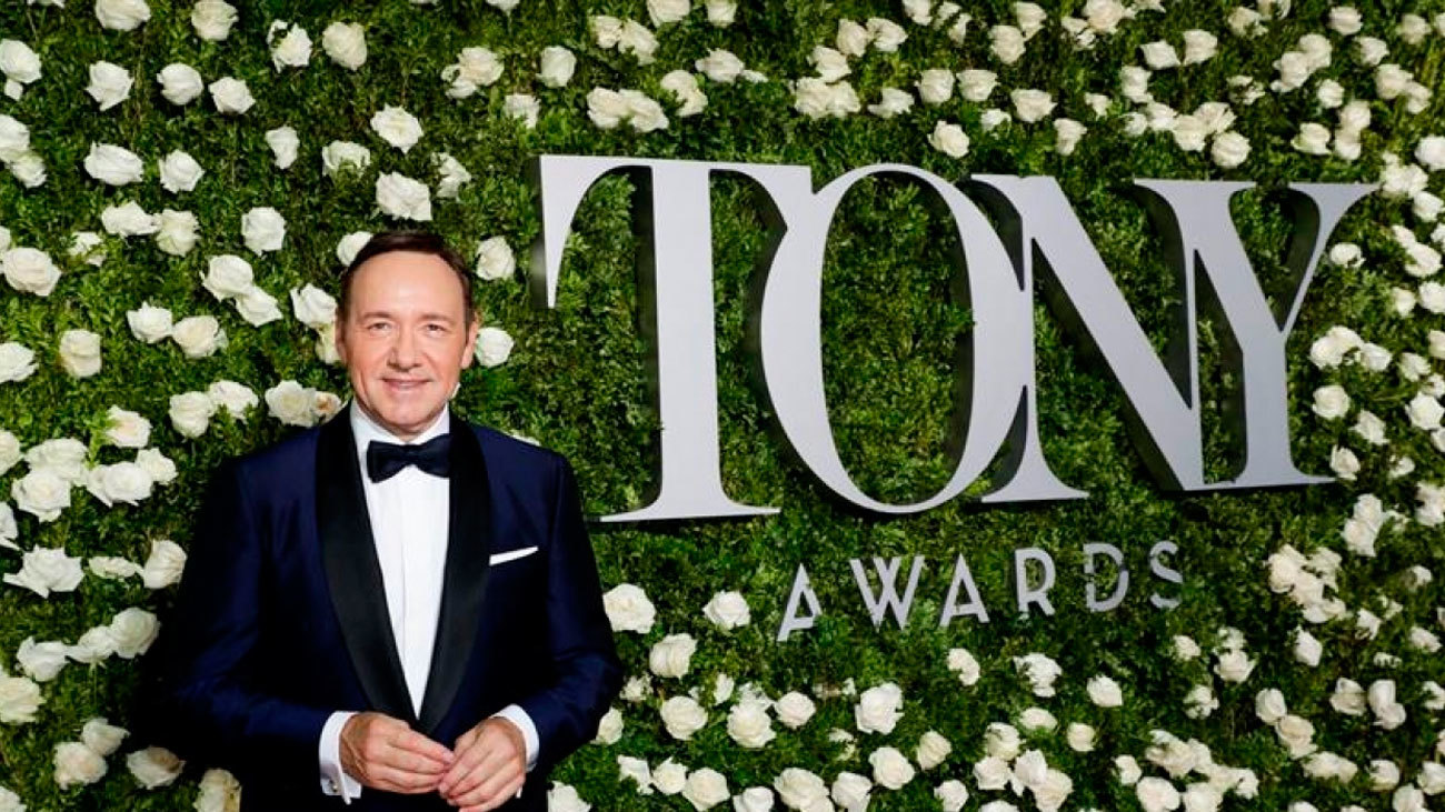 Kevin Spacey en una entrega de premios