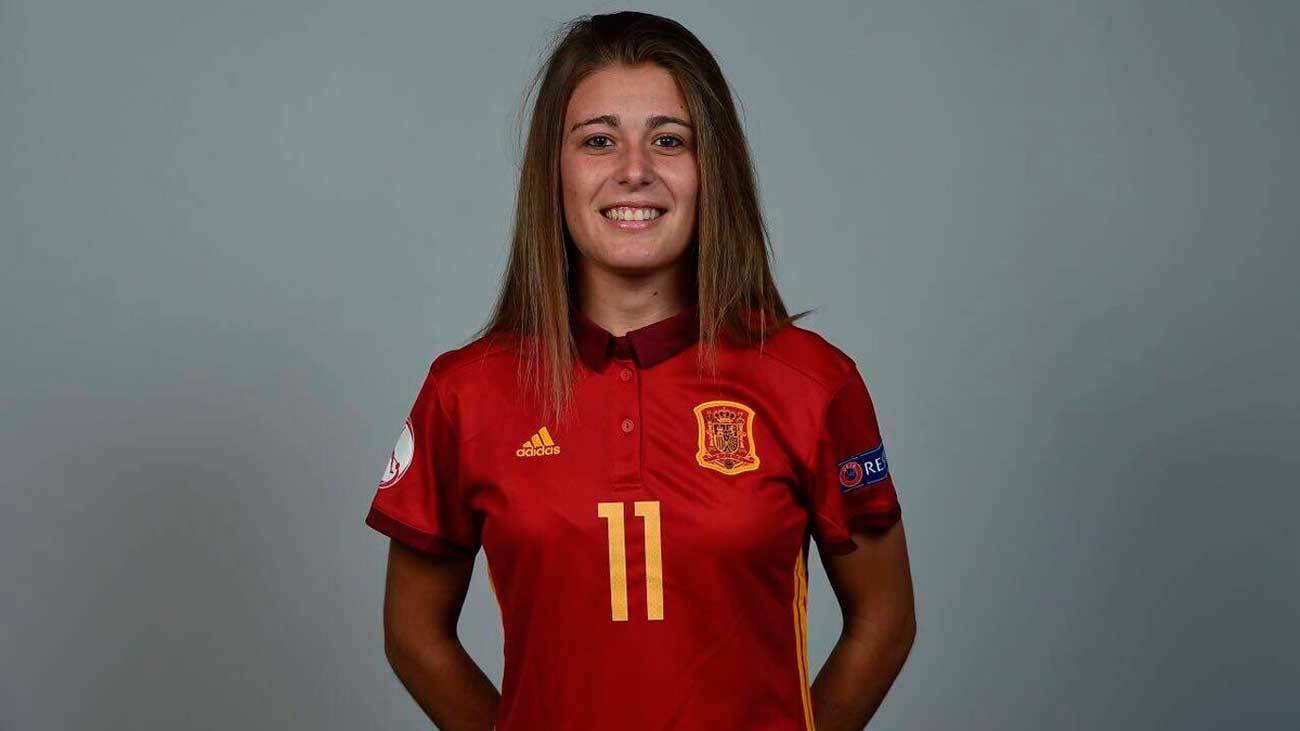 Carmen Menayo, jugadora del Atlético Femenino y de la selección de fútbol sub 20