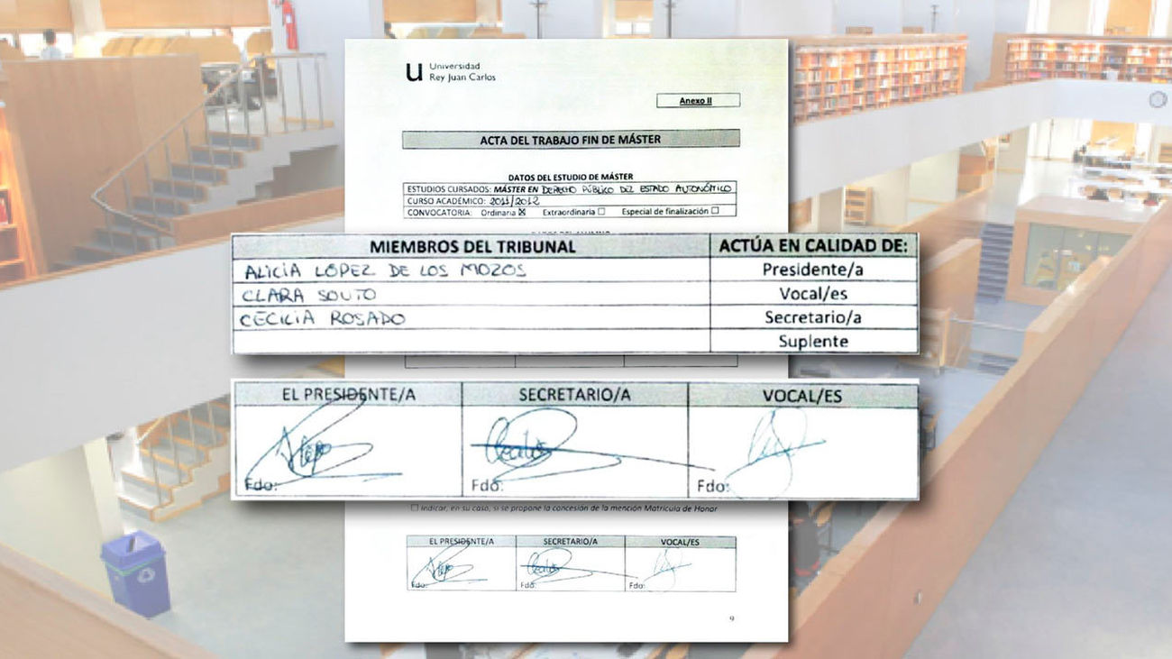 Miembros del Tribunal de Cristina Cifuentes