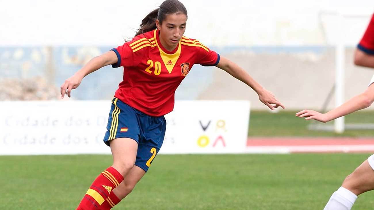 La jugadora de la selección española femenina sub 20, Lucía Rodríguez