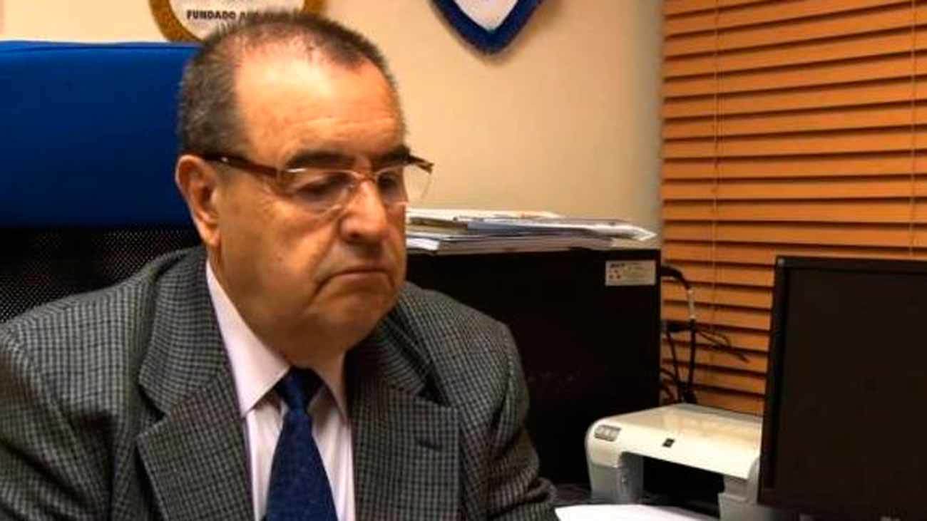 El presidente del Rayo Majadahonda, Enrique Vedia