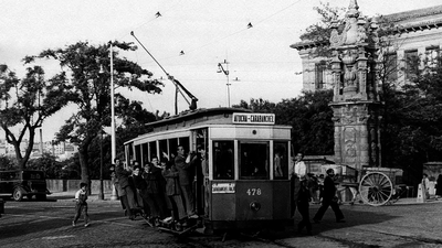 Las huellas del tranvía en las calles de Madrid