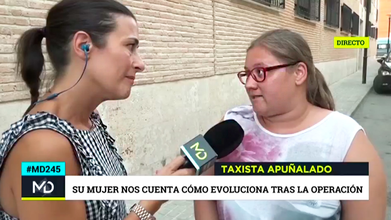 Cristina, mujer del taxista apuñalado en Vallecas: “puede volver a pasar”