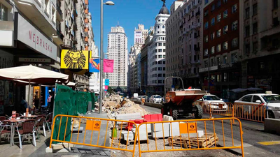 Las obras avanzan en Gran Vía