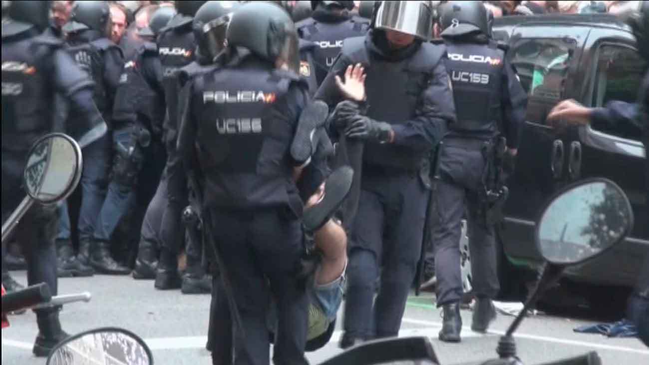 Intervención policial en Cataluña el 1 de Octubre