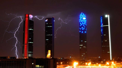 Noche de tormenta en Madrid