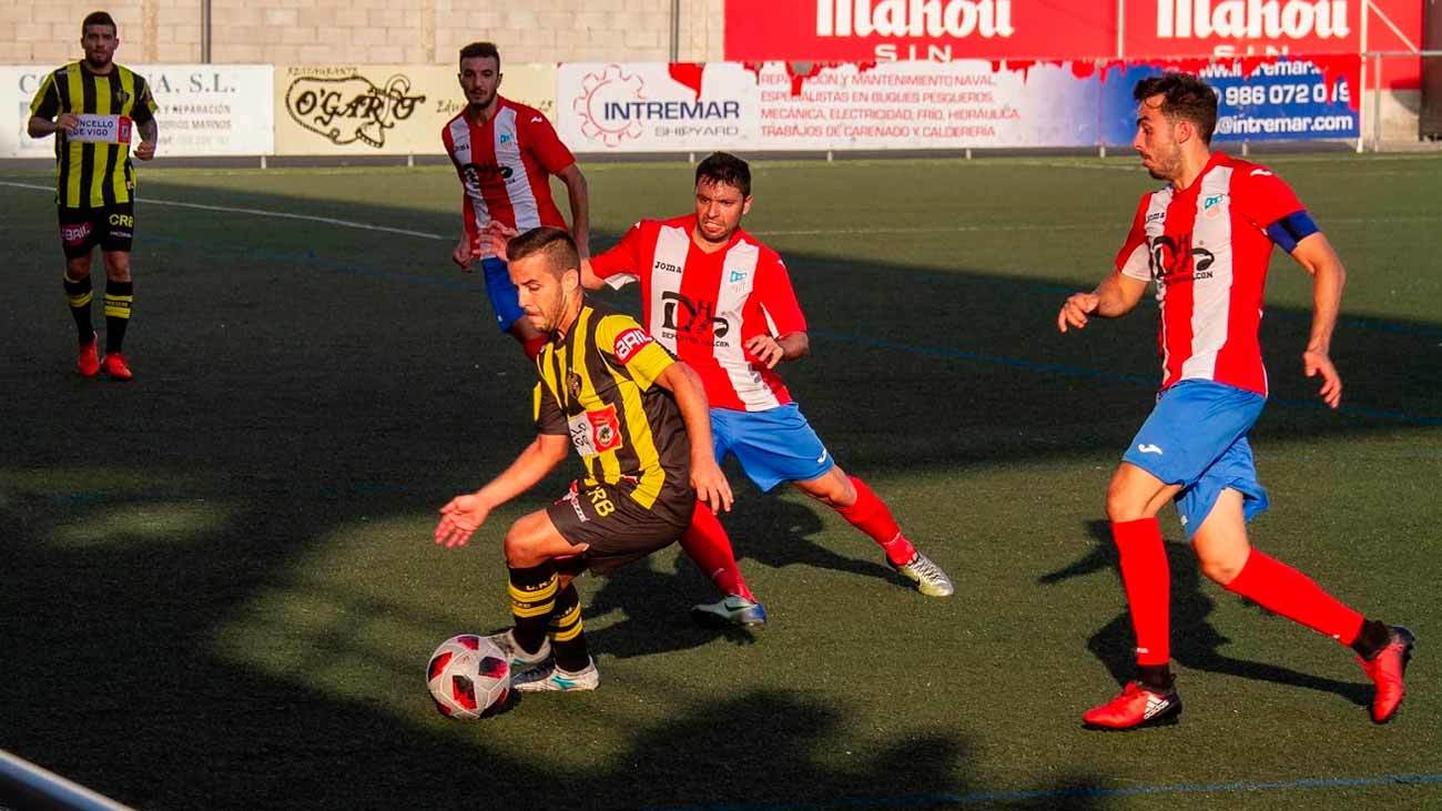 Momento del partido Rápido de Bouzas - Navalcarnero