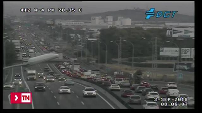 Los madrileños vuelven al trabajo, entre tráfico y obras