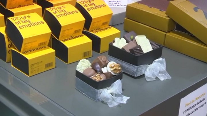 Bombones de distintos tipos de chocolate