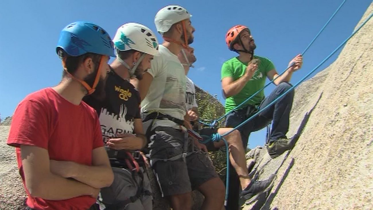 Bautismo de escalada en Torrelodones