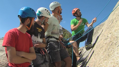 Bautismo de escalada en Torrelodones