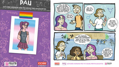 "Pau", un cómic educativo para visibilizar a jóvenes Lgtbq y prevenir acoso