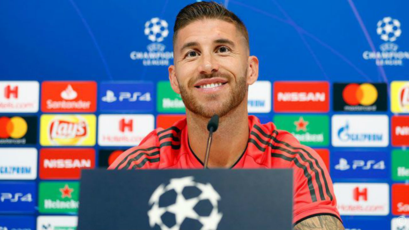 Sergio Ramos atiza a Griezmann
