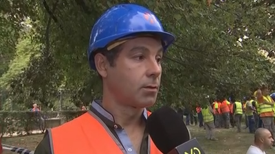 "Creo que se ha debido al exceso de carga en la zona", un obrero sobre el derrumbe del Ritz