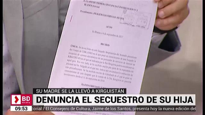 Denuncia el secuestro de su hija
