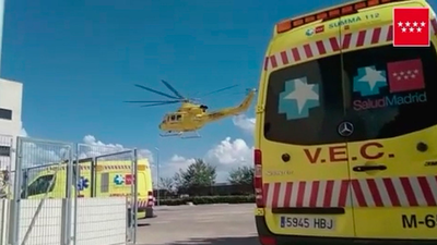 Un trabajador muy grave al ser aplastado por una carretilla elevadora en Meco