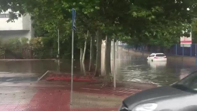 Destrozos por la tormenta en Villanueva del Pardillo
