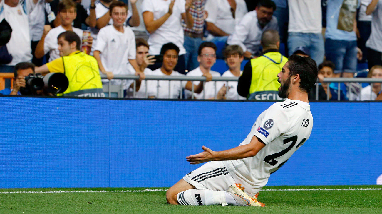 Obra maestra de Isco para adelantar al Real Madrid frente a la Roma