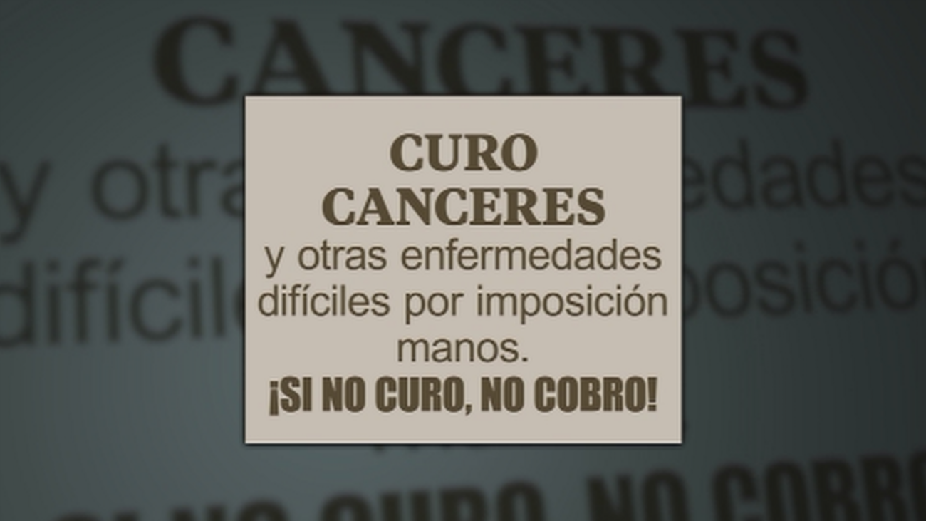 Asegura que puede curar el cáncer en 7 días por 1.000 euros