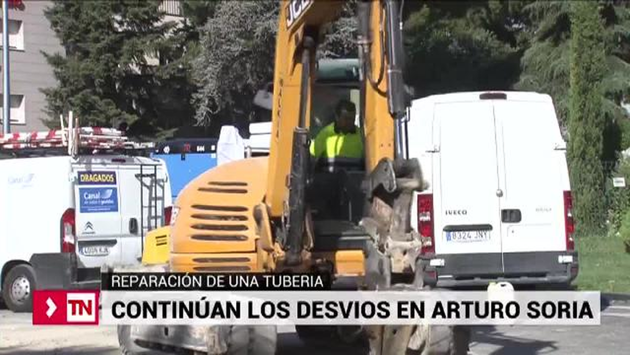 Continúan las obras en Arturo Soria