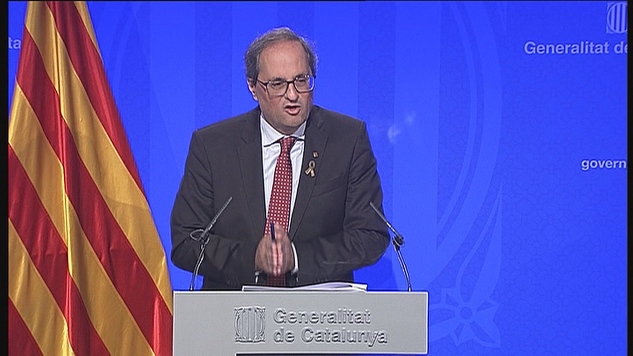 Torra quiere sentar las bases de un Estado independiente esta legislatura