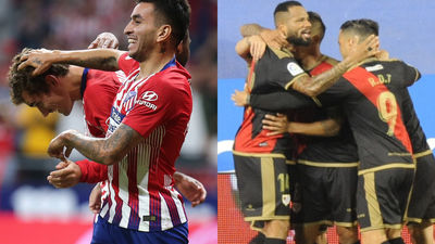 El Atleti golea al Huesca (3-0) y el Rayo empata en Anoeta (2-2)