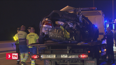 Un niño y dos adultos, heridos en un accidente múltiple en la A-2