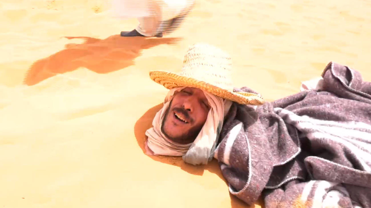 Baños de arena en el desierto de Merzouga