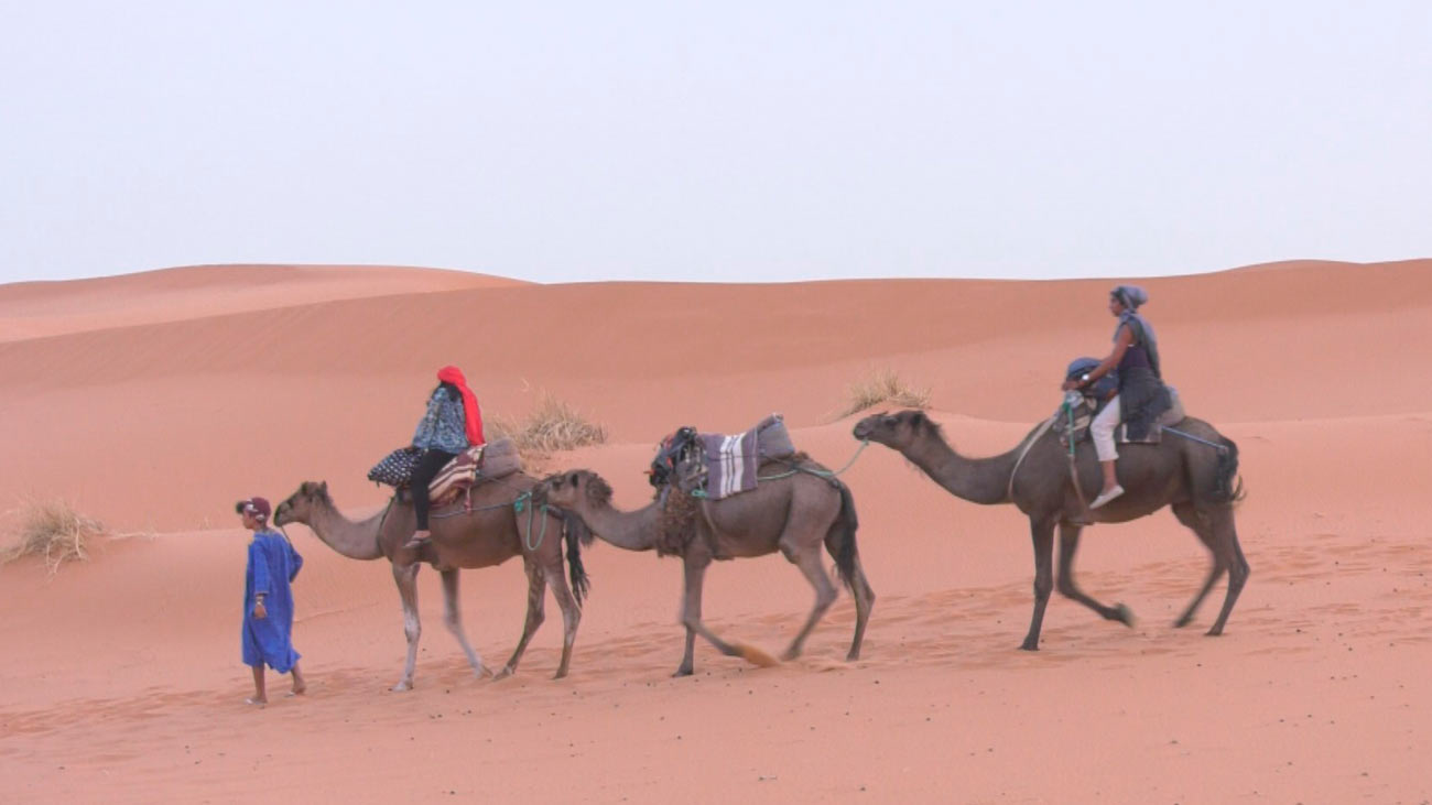 Las dunas del desierto de Erg Chebbi