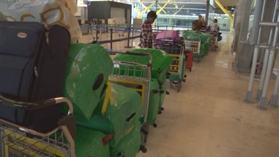 La guerra del embalaje en el Aeropuerto de Barajas