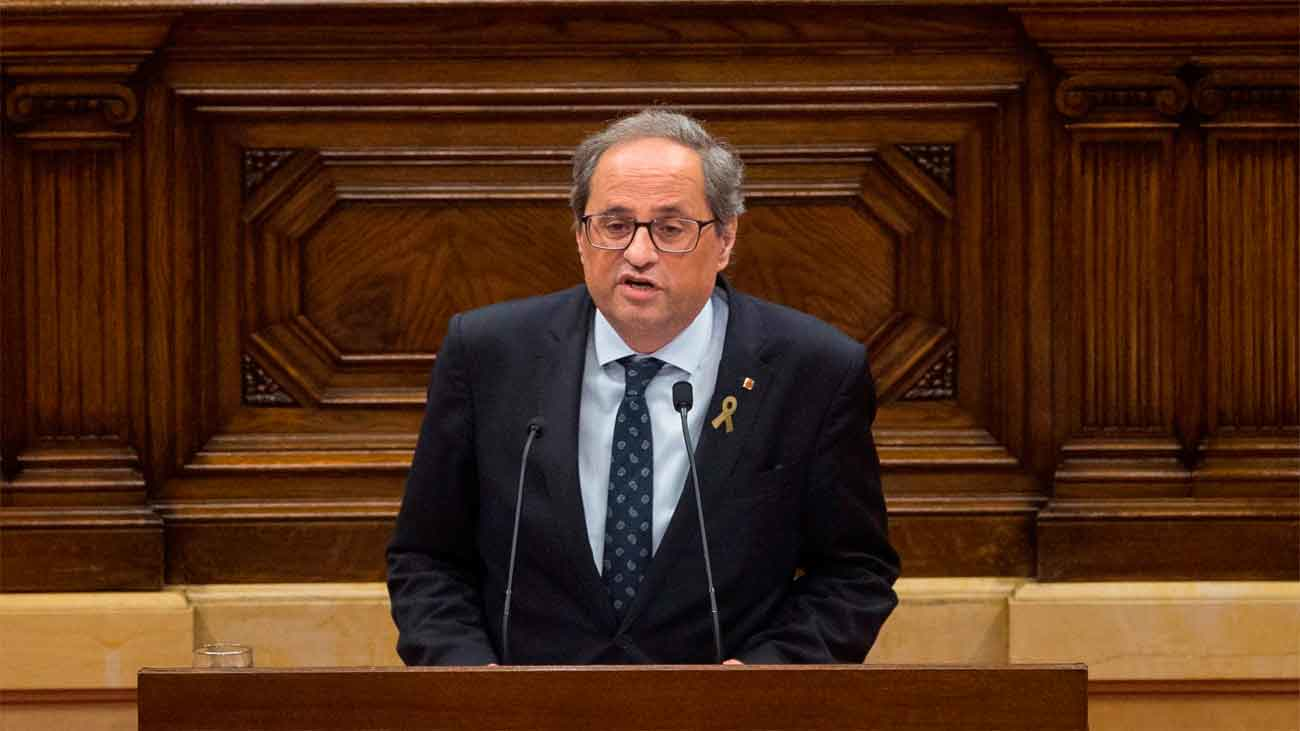 Torra retirará su apoyo a Sánchez si no hay referéndum de autodeterminación antes de un mes