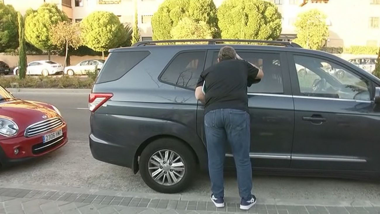 Coche en el que murió la bebé