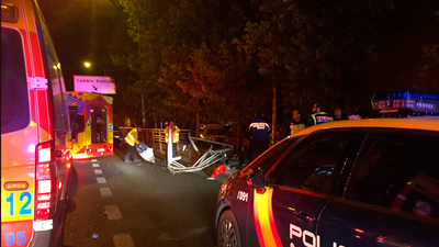 Dos heridos graves en un accidente de moto en el Paseo de Extremadura