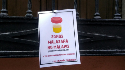 Los vecinos de Malasaña, hartos del incivismo en sus calles