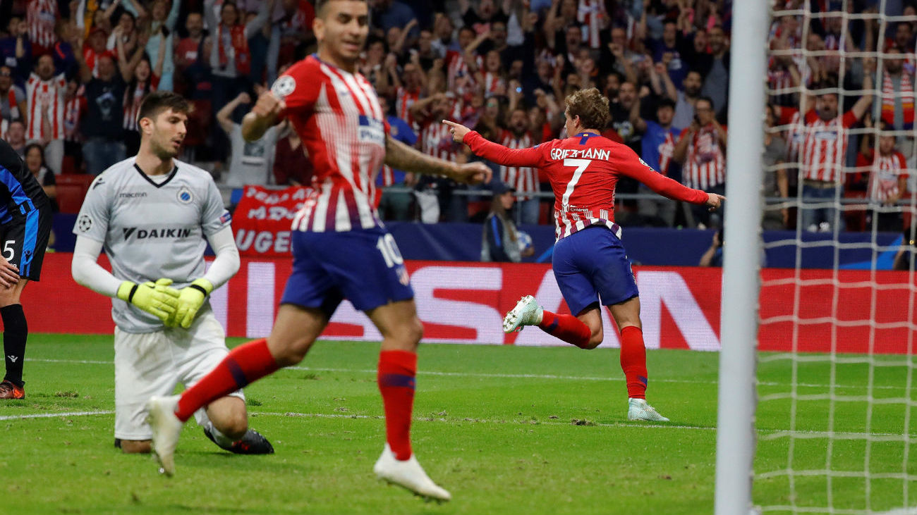 3-1. Griezmann decide ante el Brujas