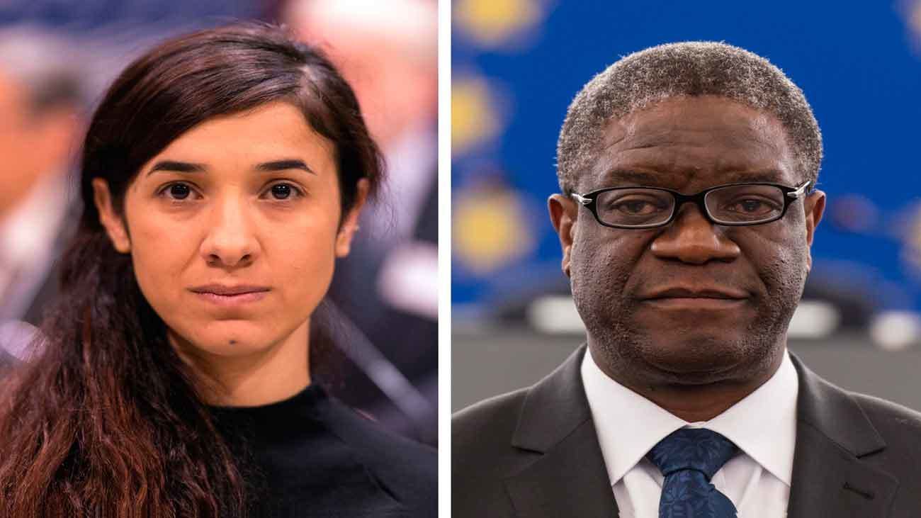 El Nobel de la Paz reconoce  la lucha contra la violencia sexual de Mukwege y Murad