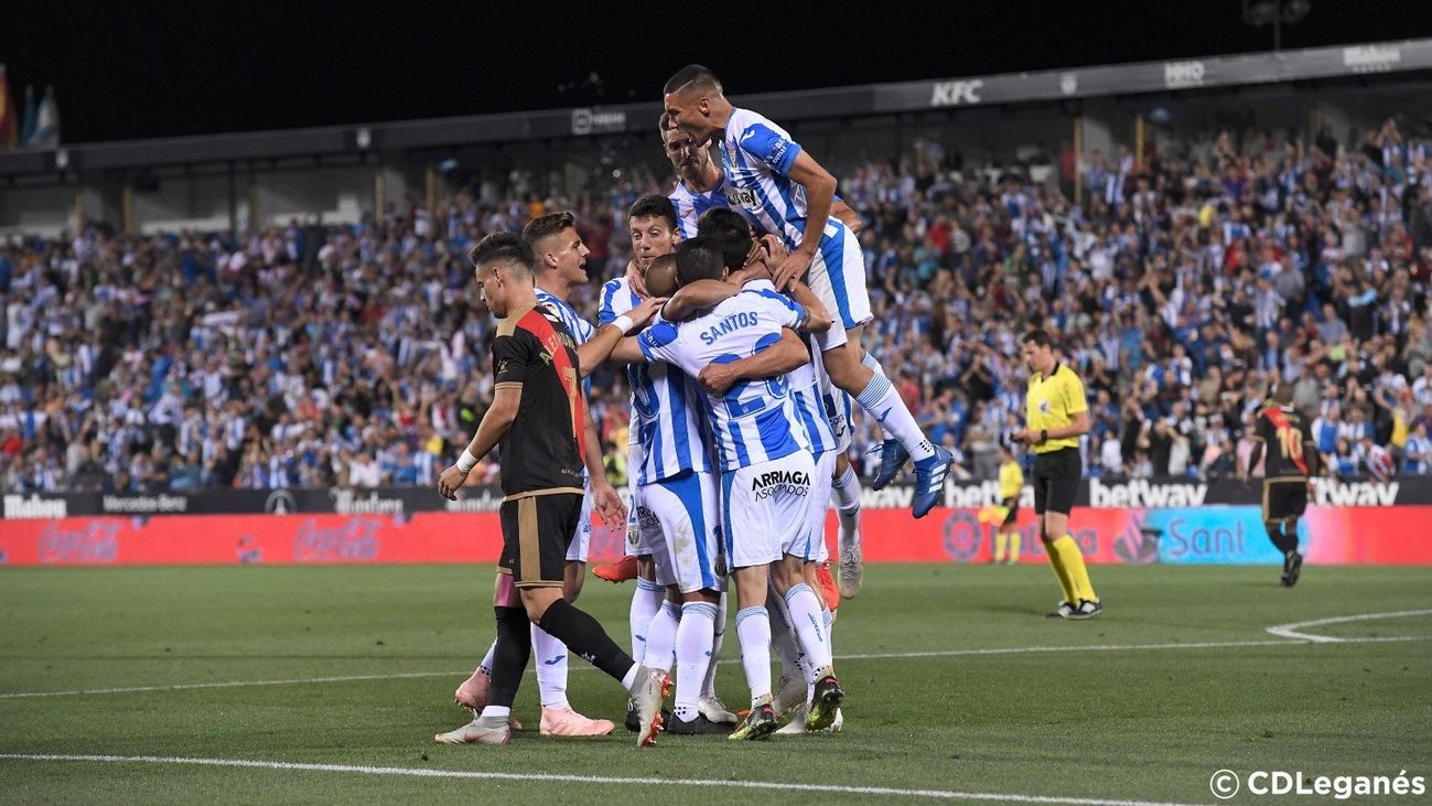 El Leganés  gana al Rayo (1-0)  y el Alcorcón empata ante Las Palmas (0-0)