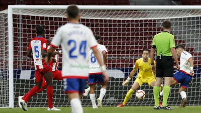 Gol de Isaac Carcelén al Sporting de Gijón