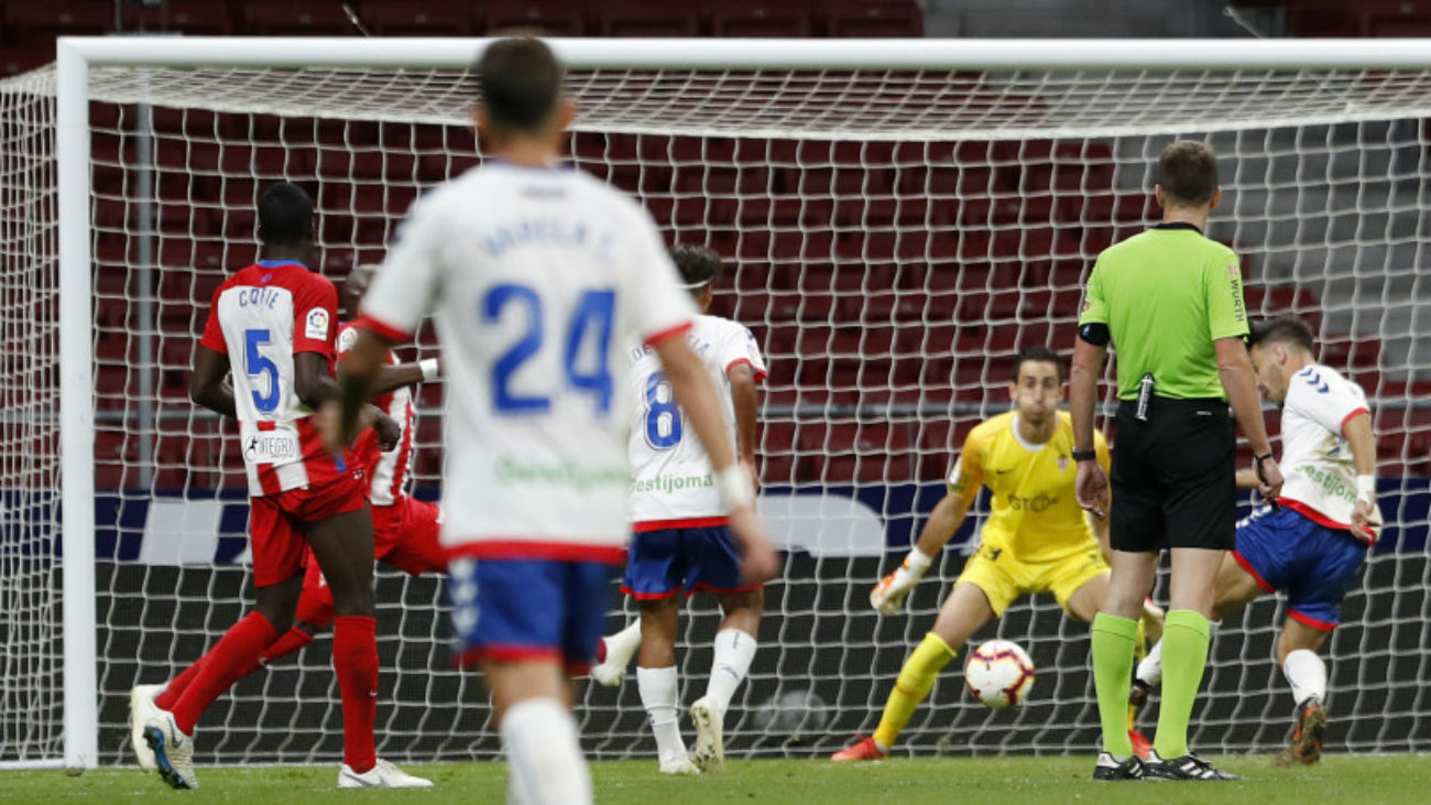 Gol de Isaac Carcelén al Sporting de Gijón