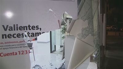 Robo con mazas en  una sucursal bancaria de Vallecas