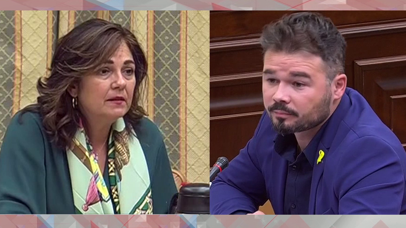 Máxima tensión entre Rufián y una diputada del PP: "¡No me guiñes el ojo, imbécil!"