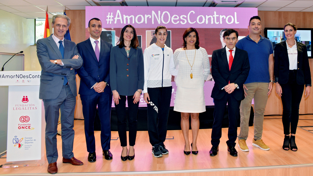 Carolina Marín presenta #AmorNoEsControl