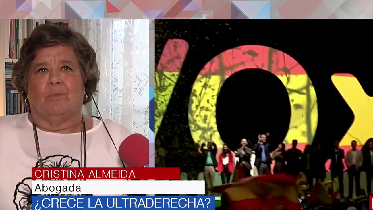 Cristina Almeida, sobre el mitin de VOX en Vistalegre: “Sentí desconsuelo al pensar que reivindicamos el pasado a peor”