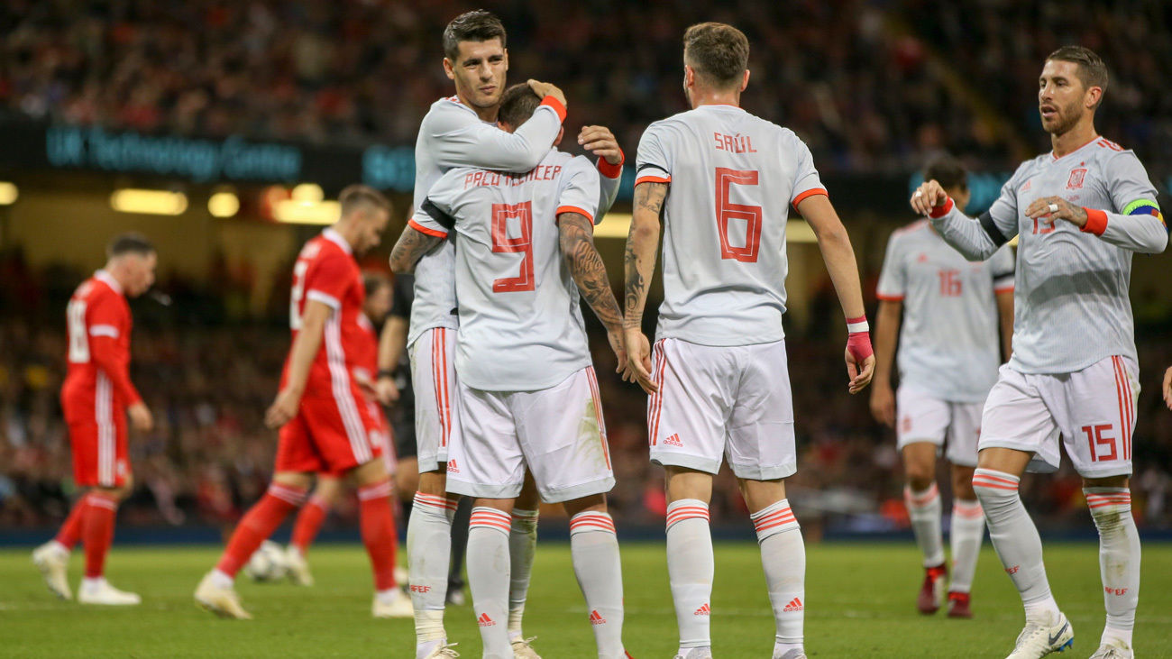 Una renovada España vence a Gales (1-4) con autoridad