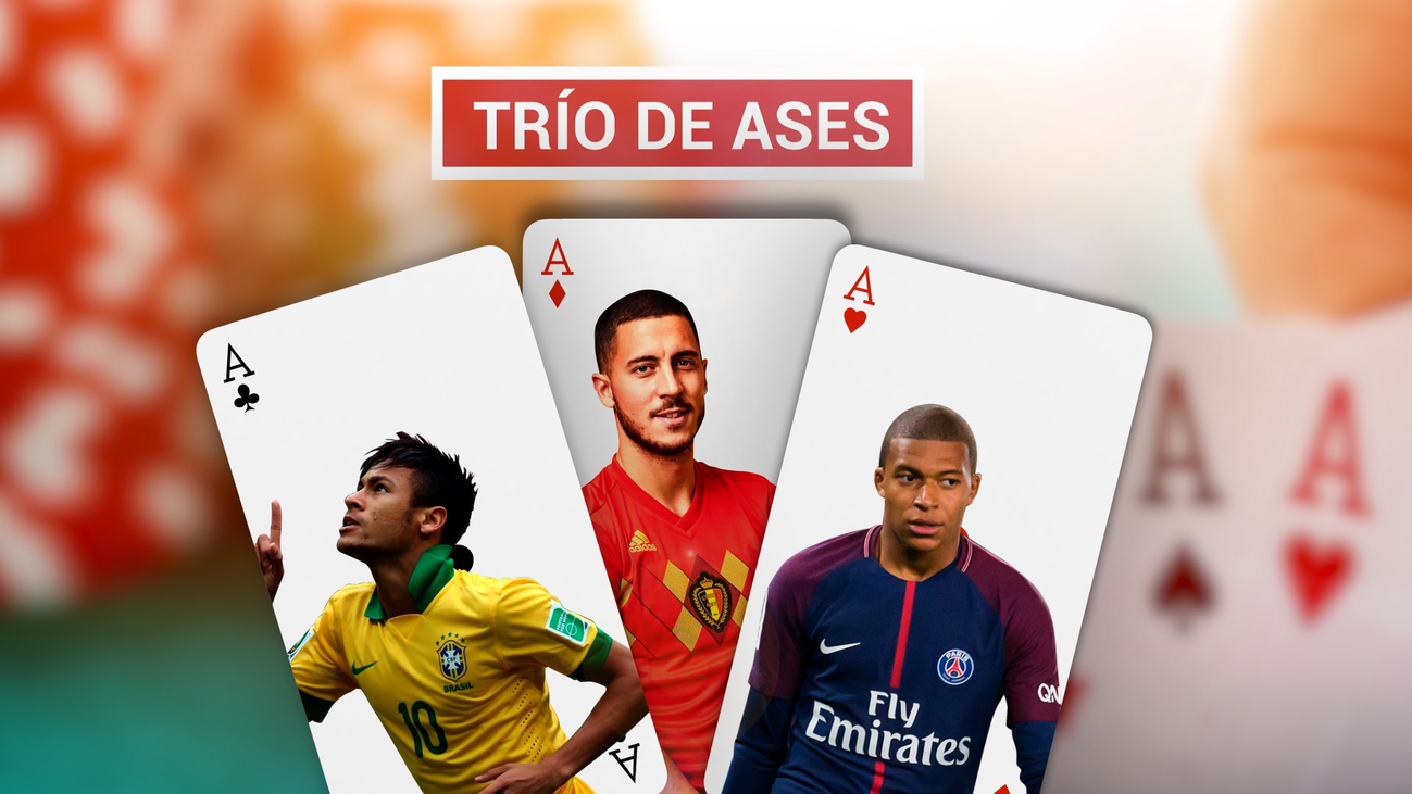 Neymar, Hazard y Mbappé brillan con sus selecciones