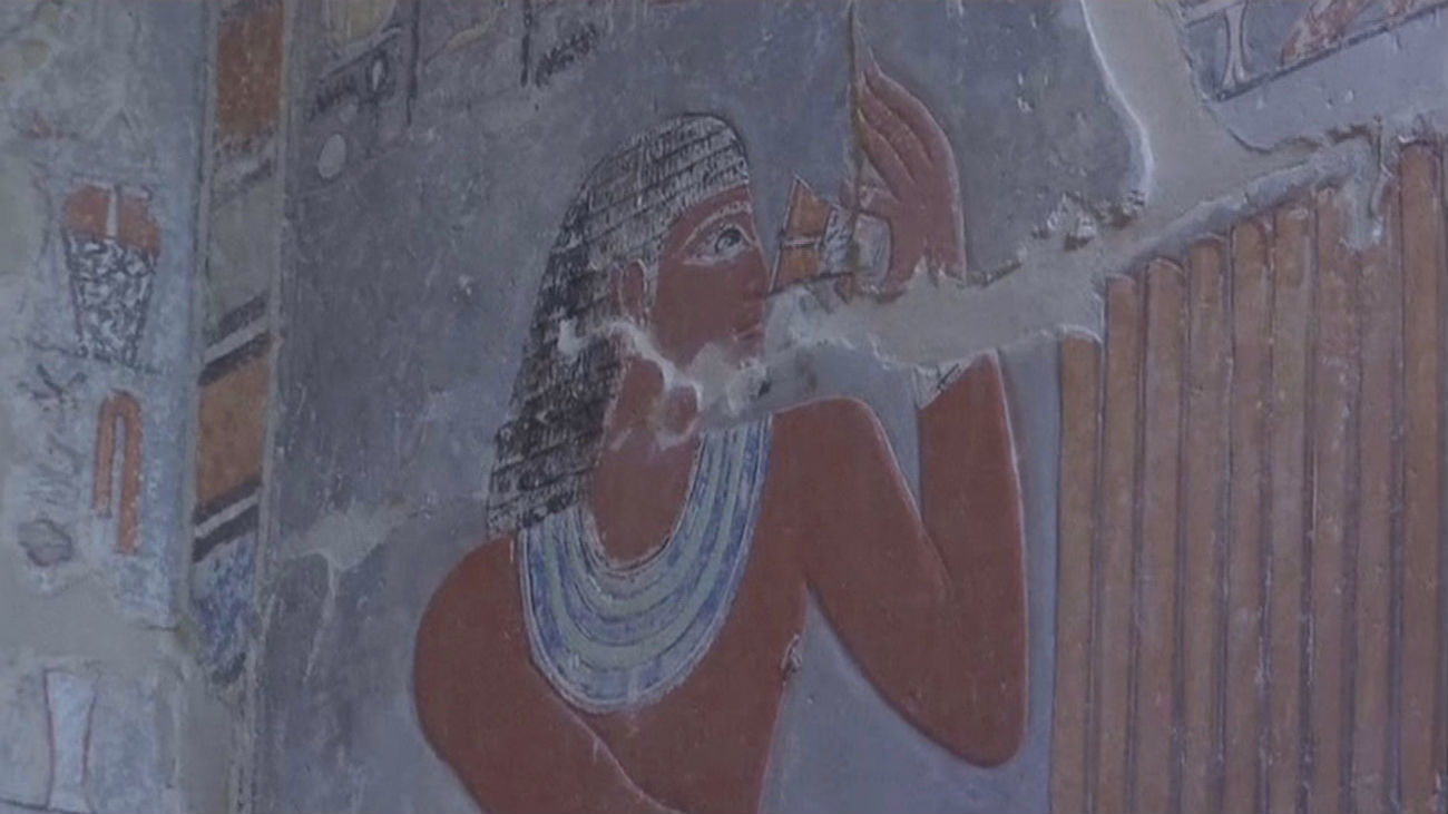 Abierta la tumba del visir Mahu, joya del Antiguo Egipto