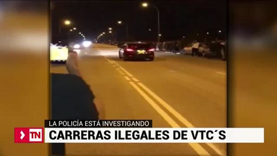 La policía investiga las carreras ilegales de VTC