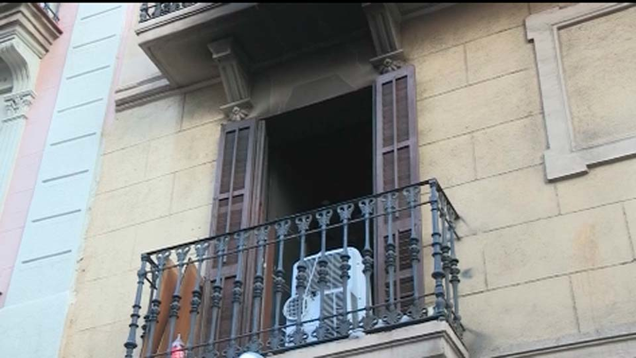 Detenido como autor del incendio uno de los heridos en Barcelona