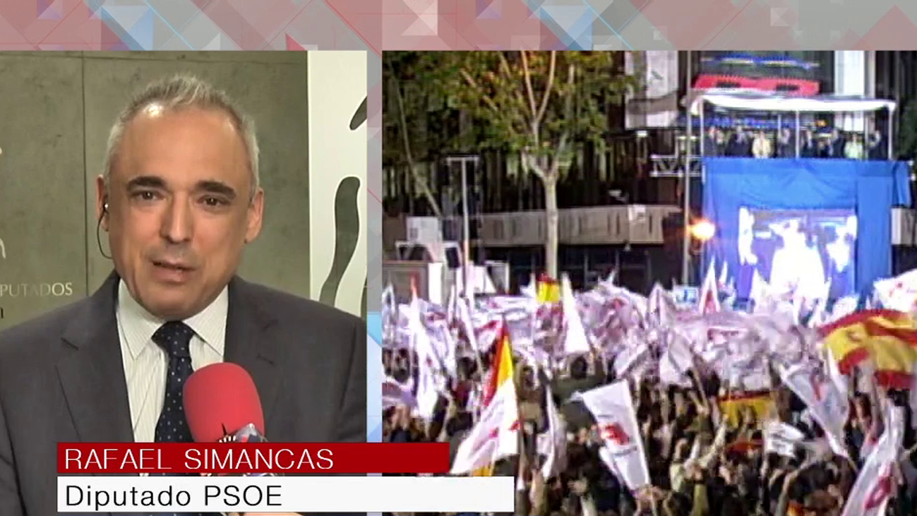 Rafael Simancas: "El tamayazo dio lugar a 15 años de corruptelas y saqueo de lo público"